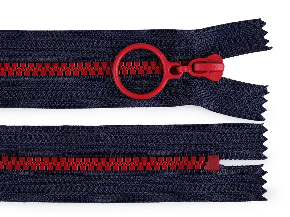 Kostený zips farebný No 5 dĺžka 20 cm
