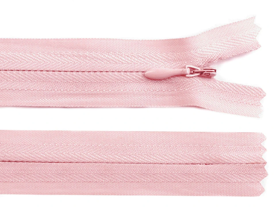 Špirálový zips skrytý No 3 dĺžka 22 cm- 1ks