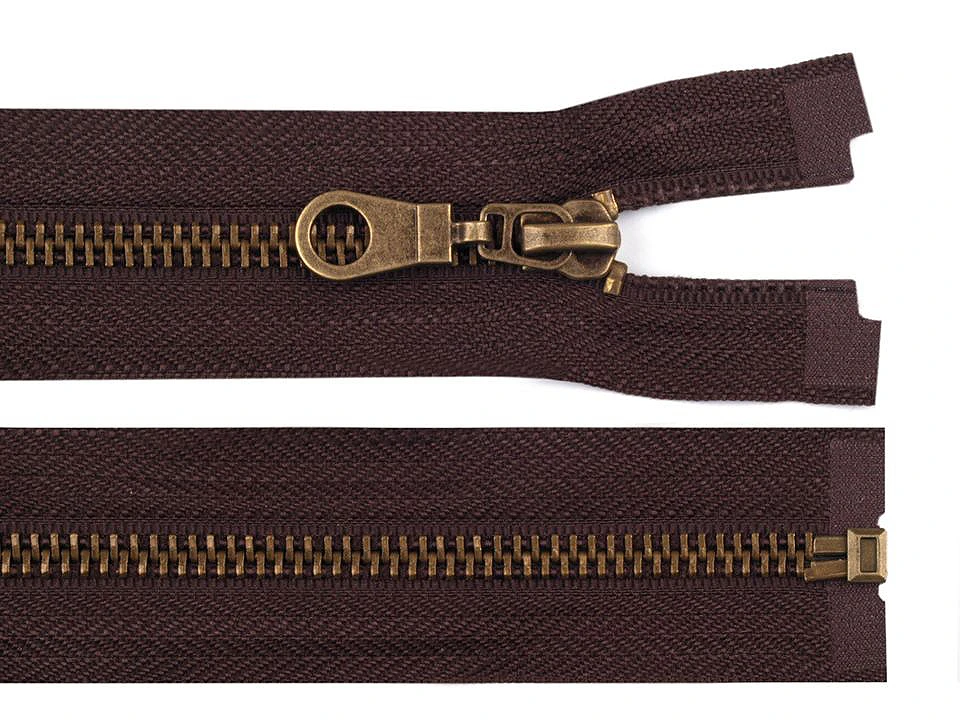 Staromosadzný zips No 5 dĺžka 90 cm bundový- 1ks