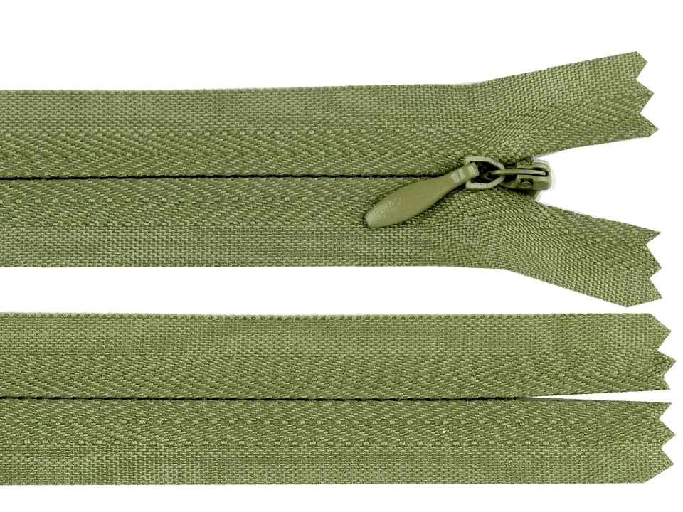 Špirálový zips skrytý No 3 dĺžka 22 cm- 1ks