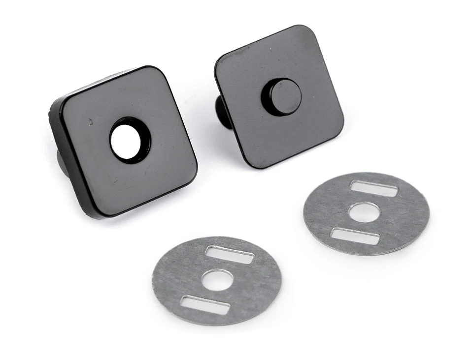 Magnetické zapínanie 18x18 mm štvorec- 5 sada 