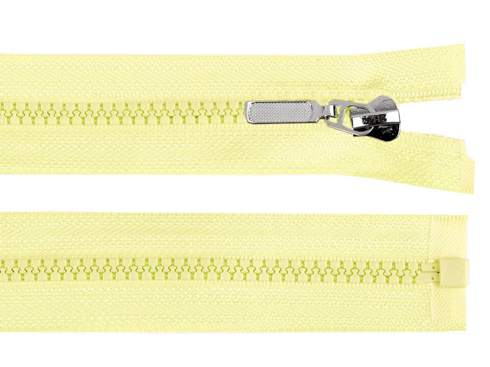 Kostený zips No 5 dĺžka 30 cm s ozdobným jazdcom- 1ks