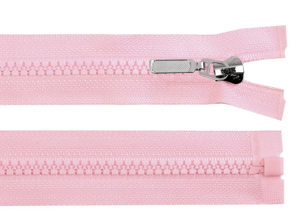 Kostený zips No 5 dĺžka 30 cm s ozdobným jazdcom- 1ks