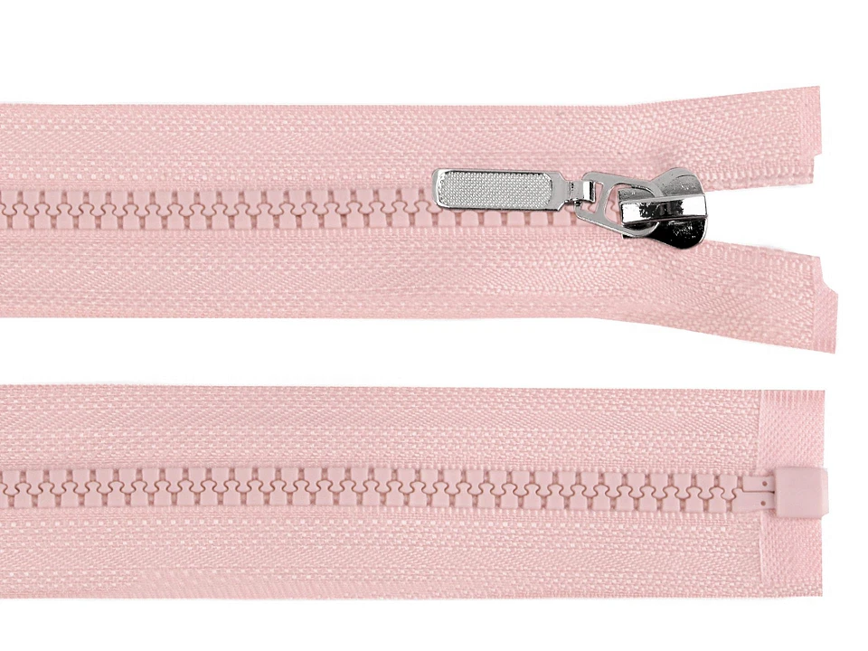 Kostený zips No 5 dĺžka 30 cm s ozdobným jazdcom- 1ks