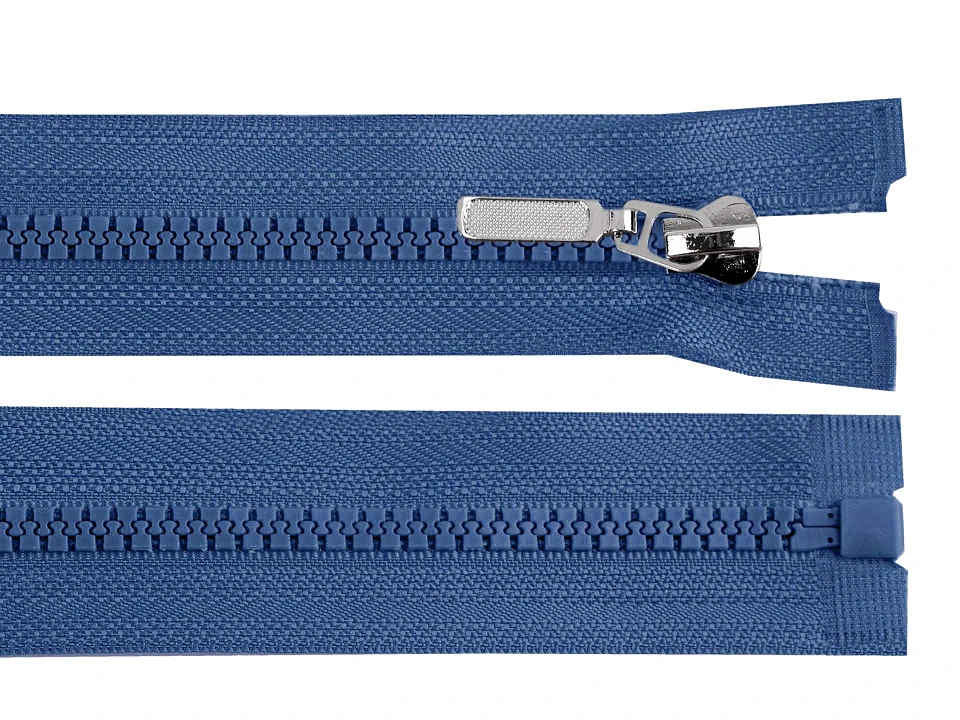 Kostený zips No 5 dĺžka 30 cm s ozdobným jazdcom- 1ks