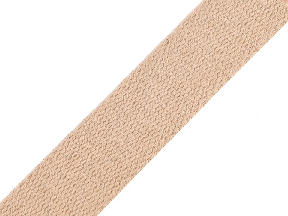 Bavlnený popruh šírka 30 mm farebný - 1 m
