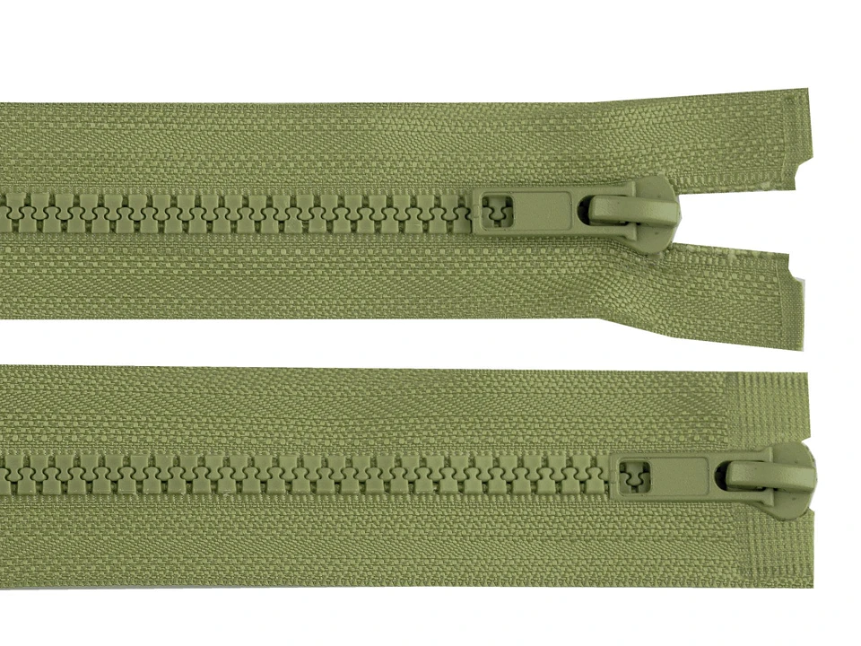 Zips kostený 5 mm deliteľný 2 jazdce / dvojcestný 85 cm bundový -1ks