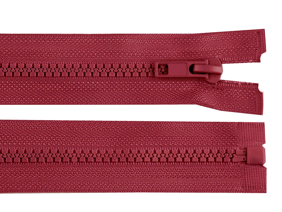 Kostený zips šírka 5 mm dĺžka 70 cm bundový -1ks