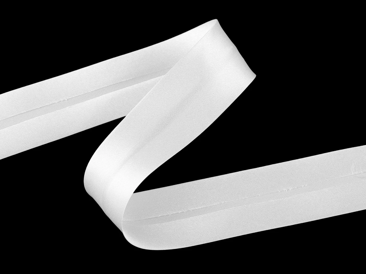 Šikmý prúžok saténový šírka 30 mm zažehlený- 1m