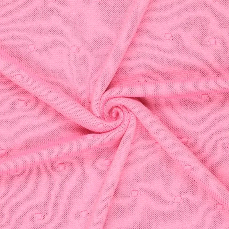 SVETROVINA/ PLETENINA "DOT BIG KNIT" RUŽOVÁ