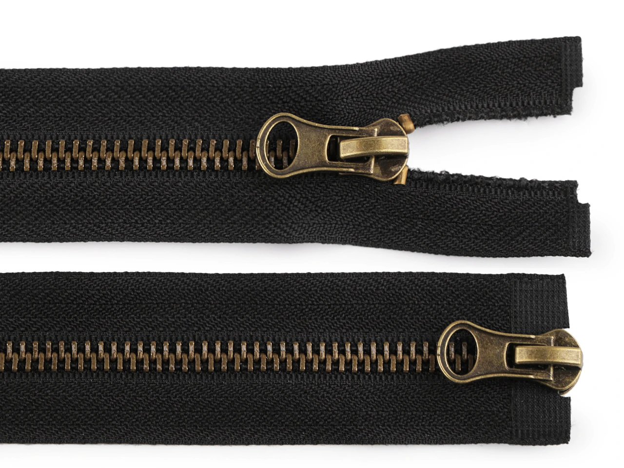 Zips staromosadzný No 5 deliteľný 2 jazdce / dvojcestný 80 cm- 1kus
