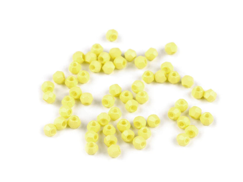 Sklenené korálky brúsené Ø4 mm- 5g