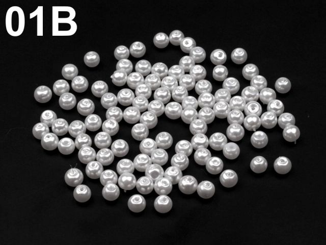 Sklenené voskové perly Ø4mm - 50 g
