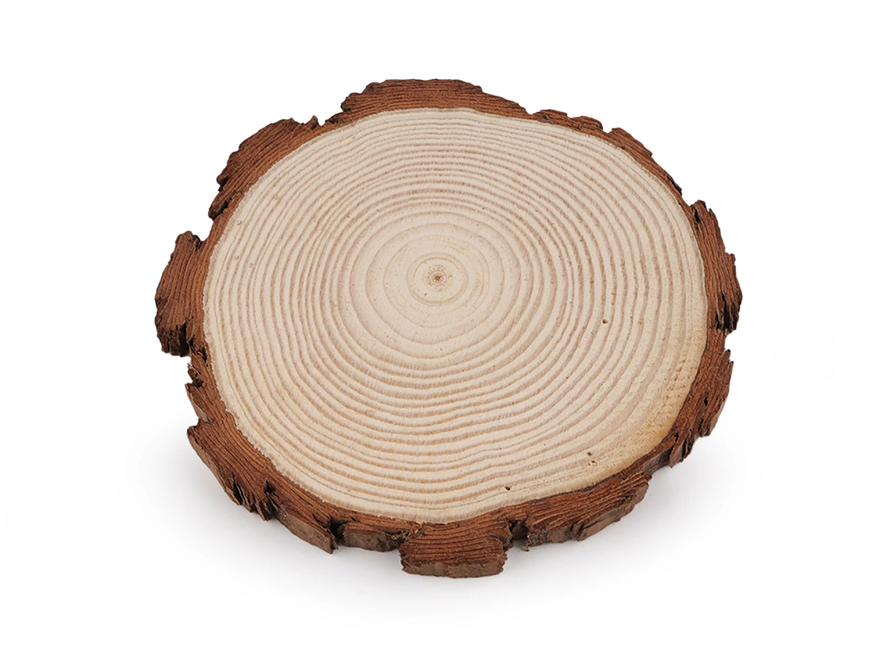 Prírodné drevené koliesko / podložka na domaľovanie a dotvorenie Ø14 cm