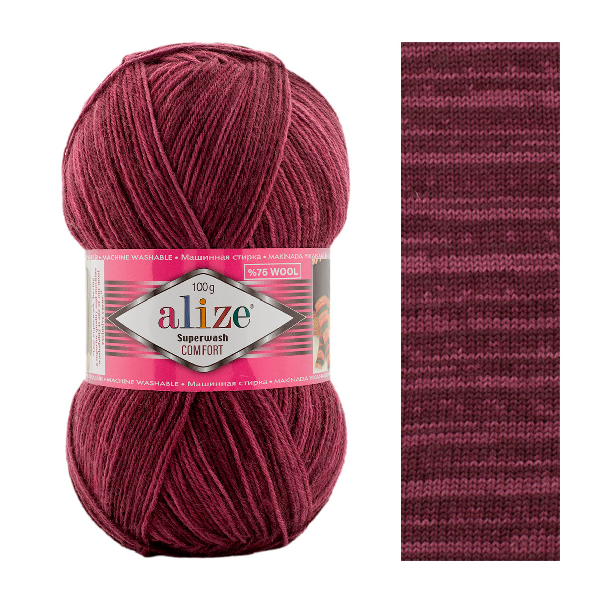 Pletacia ponožková priadza Alize Superwash comfort socks 100g