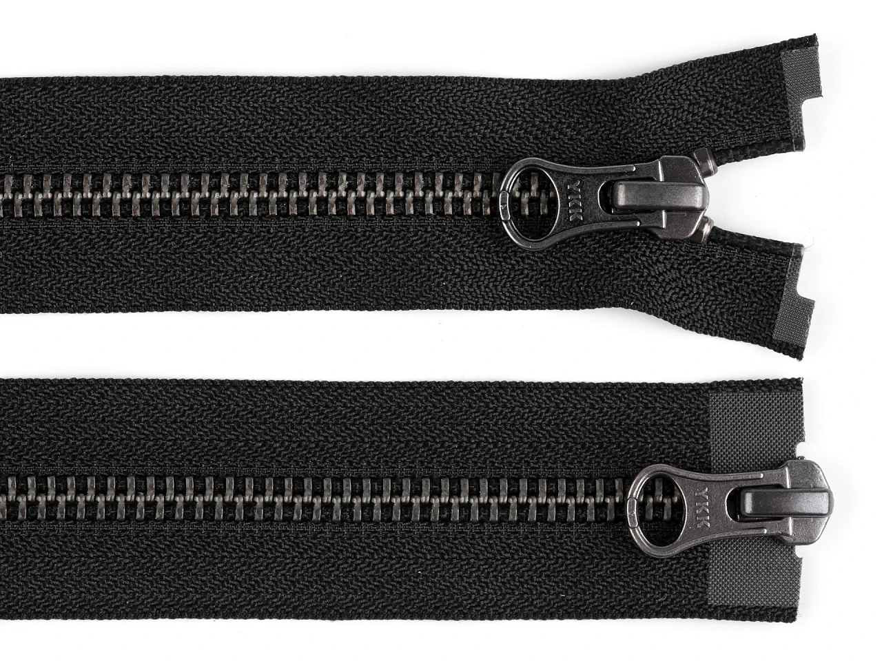 Zips kovový YKK No 5 deliteľný 2 jazdce / dvojcestný 50 cm na kožené bundy