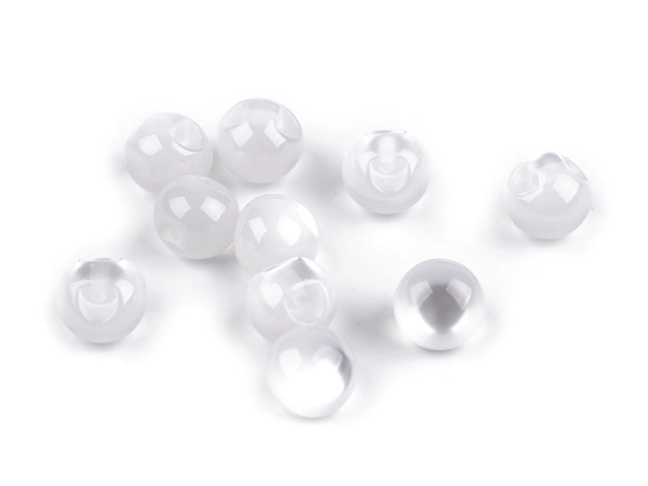 Perla na našitie / gombík mačacie oko Ø10 mm- 10ks