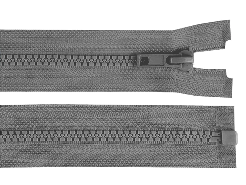 Kostený zips šírka 5 mm dĺžka 45 cm bundový -1ks
