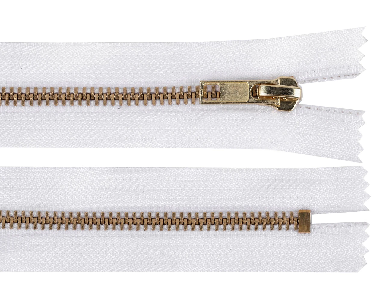 Kovový zips No 5 dĺžka 10 cm (jeansový)- 1kus