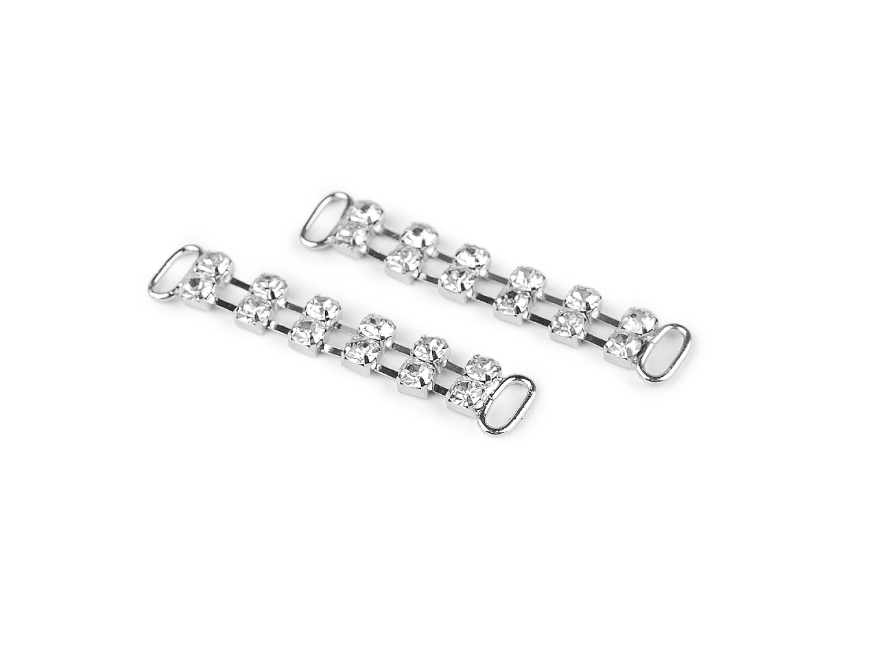 Štrasová ozdoba na odevy a doplnky 10x50 mm- 2ks