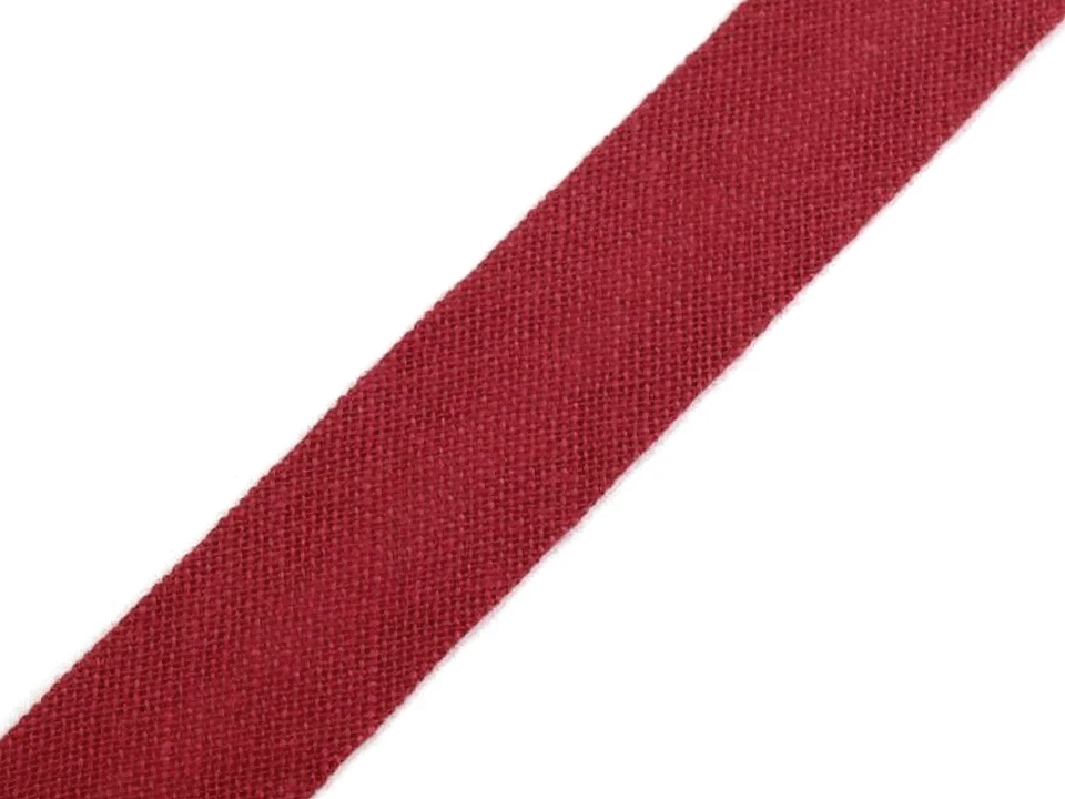 Šikmý prúžok bavlnený šírka 14mm zažehlený -1m