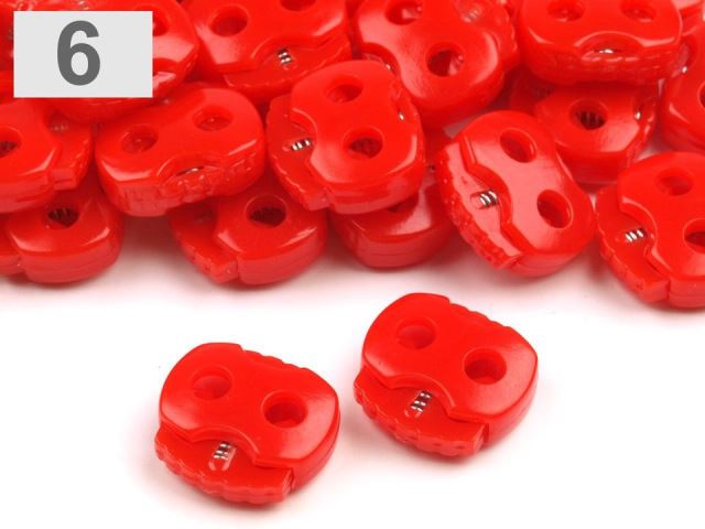 Brzdičky s dvoma dierkami 15x15 mm malé - 10 ks