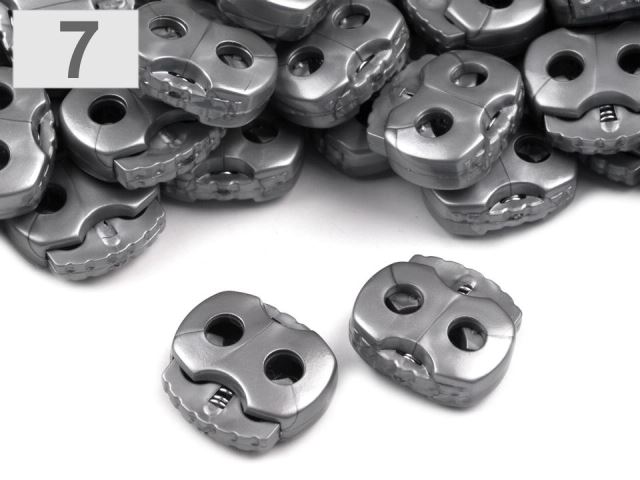 Brzdičky s dvoma dierkami 15x15 mm malé- 10ks