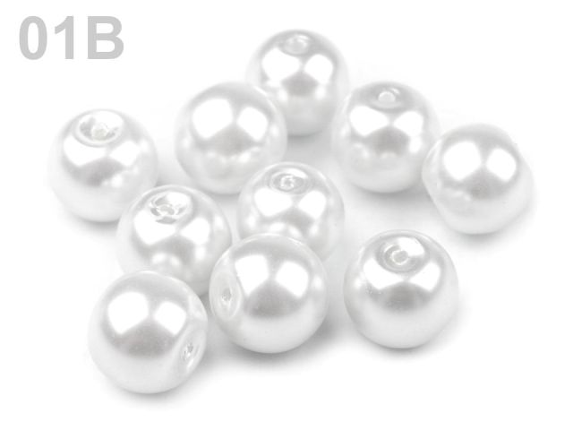 Sklenené voskové perly Ø8 mm - 50g