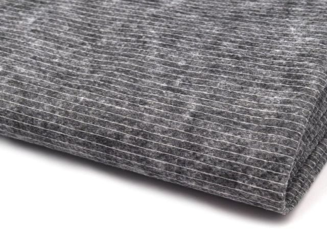 Netkaná textilie 90x100cm nažehlovacia prešitá šedá KARINA