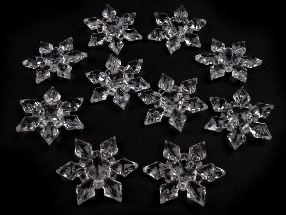 Dekoračné vločky Ø45 mm na zavesenie- 12 ks