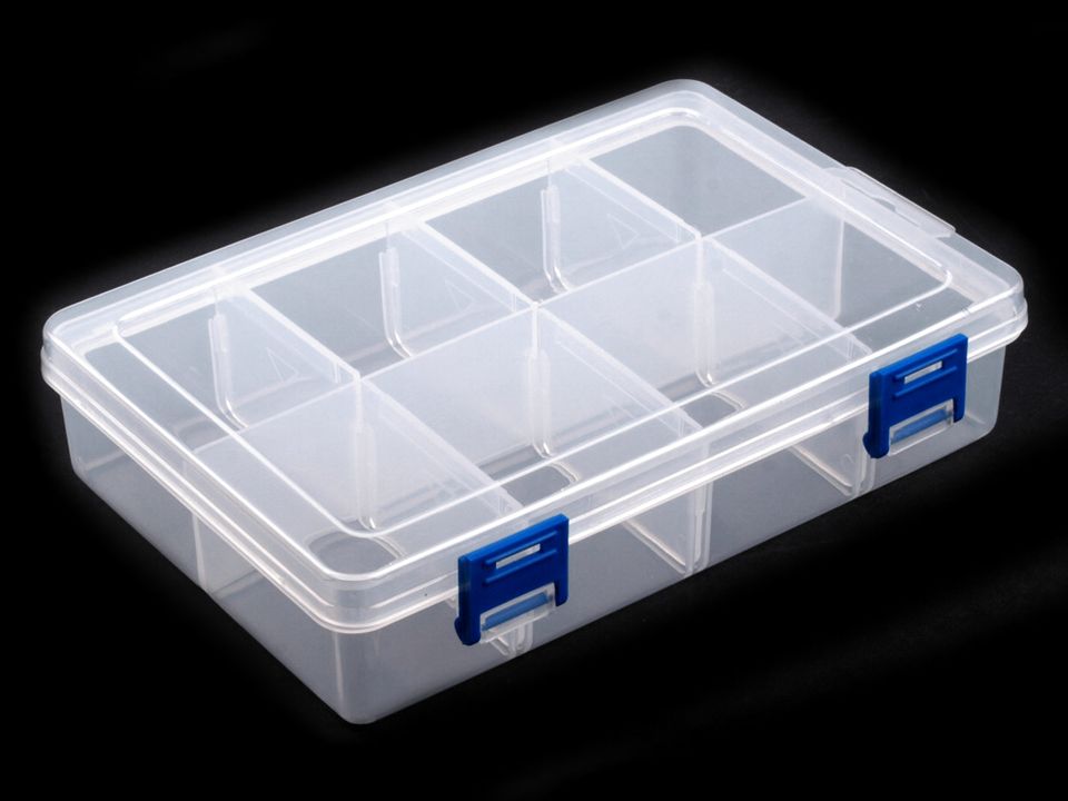 Plastový box / zásobník 13,5x20x4,6 cm-1ks