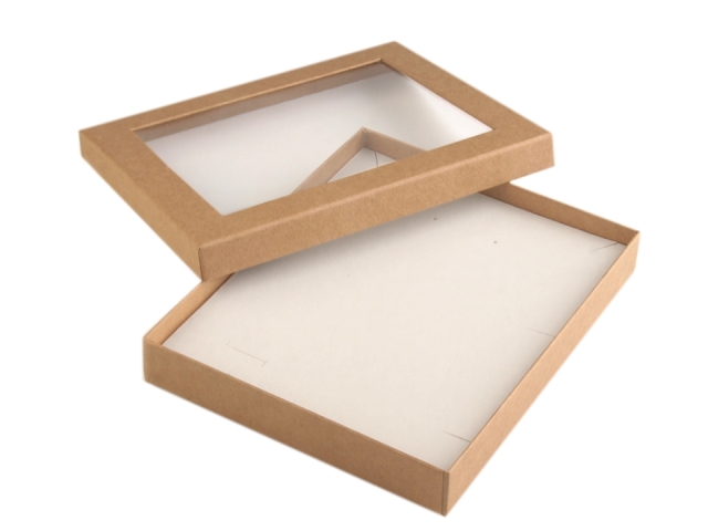 Krabička s priehľadom polstrovaná 16x19,5 cm - 1ks
