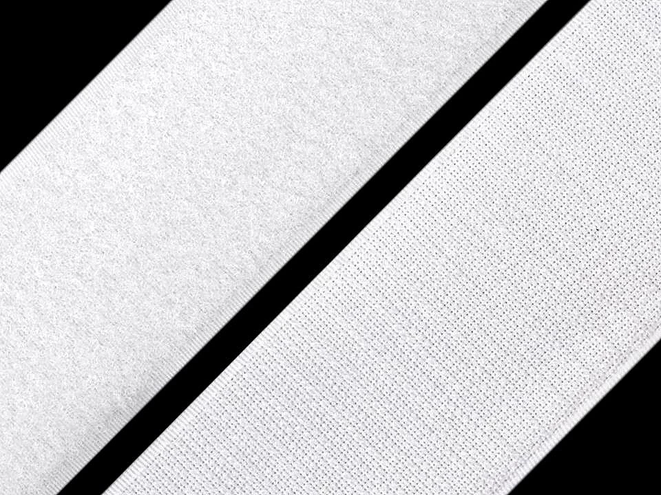 Suchý zips komplet šírka 10cm čierny-1m