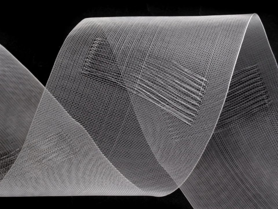 Záclonovka transparentná šírka 80mm tuškové riasenie