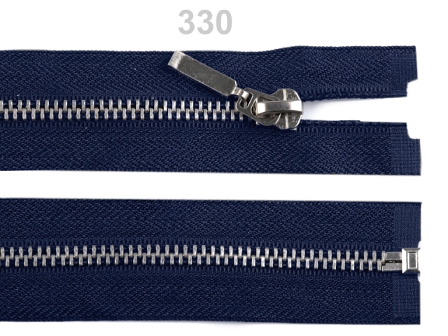 Kovový zips šírka 6 mm dĺžka 60 cm-1ks