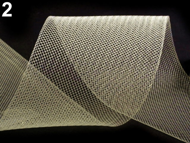 Modistická krinolína na vystuženie šiat a výrobu fascinátorov šírka 8 cm
