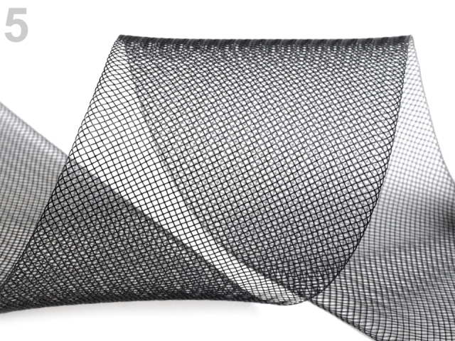 Modistická krinolína na vystuženie šiat a výrobu fascinátorov šírka 8 cm