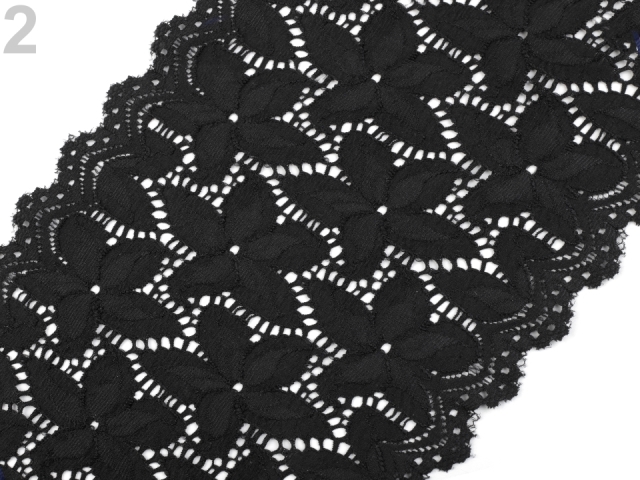 Elastická čipka / vsádka šírka 165 mm - 1m