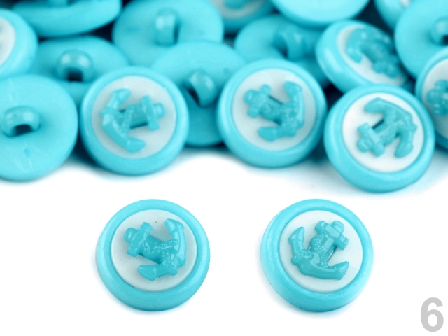 Gombík kotva veľkosť 14,3mm - 10ks