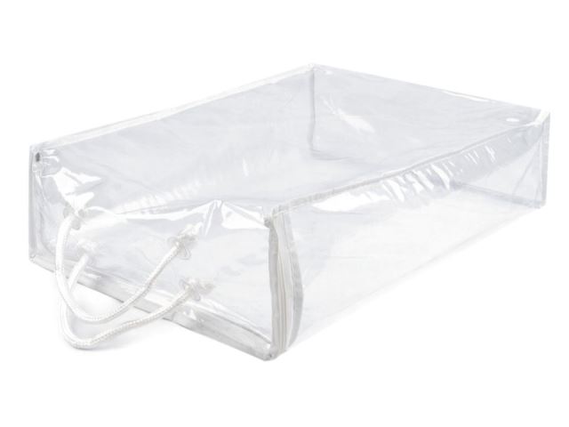 Obal na tovar PVC 28x37cm so zipsom - 1ks