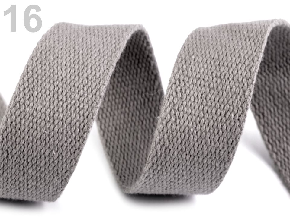 Bavlnený popruh šírka 30 mm farebný - 1 m