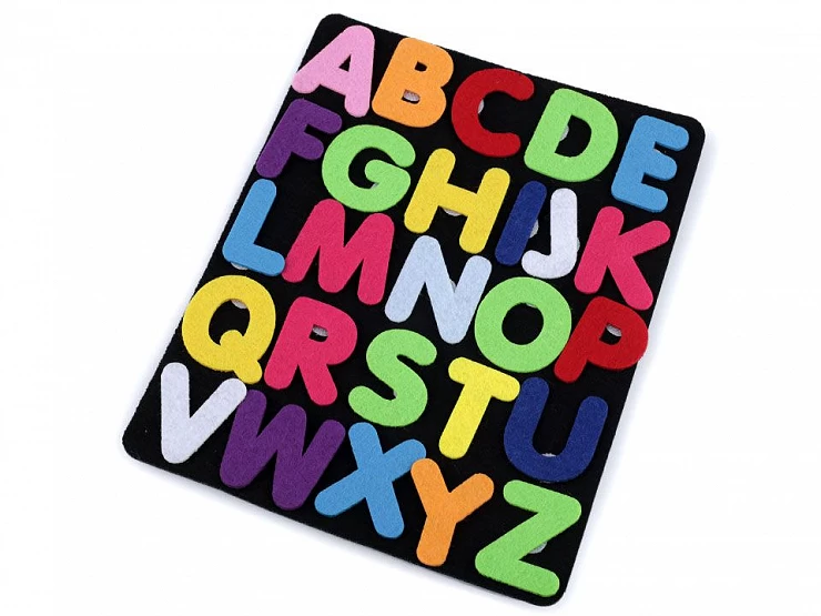 Filcová tabuľka s abecedou - 1 sáčok 