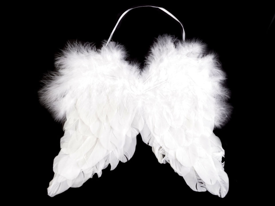 Dekorácia anjelské krídla 21x25 cm - 1 ks