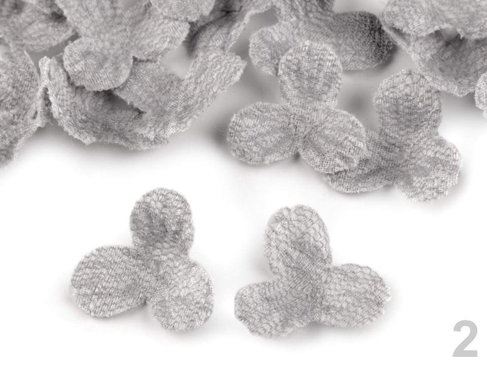 Polotovar k výrobe kvetov 3D Ø28 mm čipkový - 20 ks