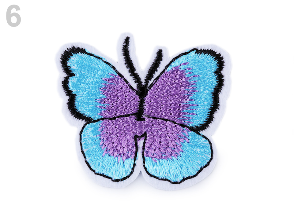 Nažehlovačka motýľ - 2ks