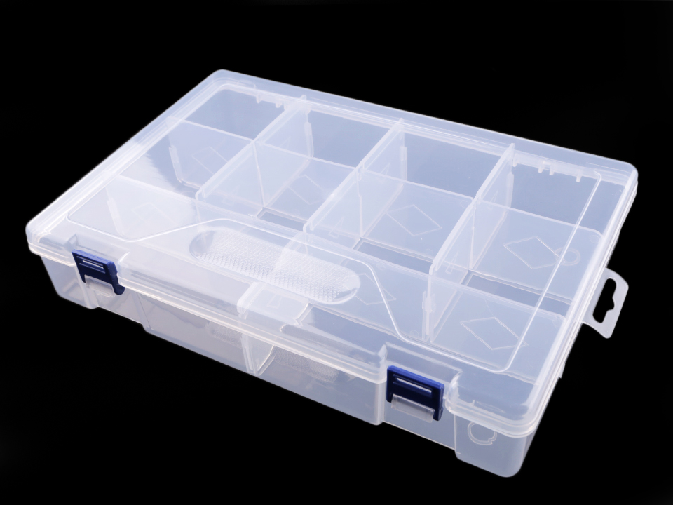 Plastový box / zásobník 6x20x30 cm - 1 ks