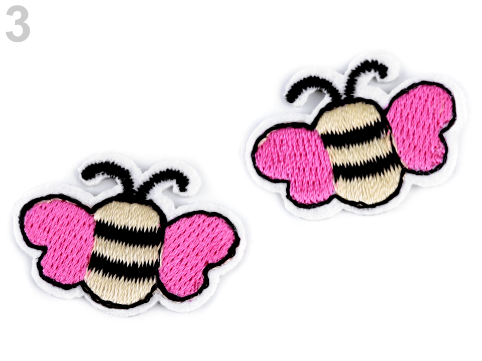 Mini nažehlovačka včela - 10 ks