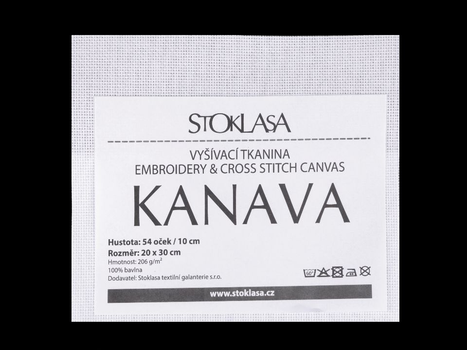 Vyšívacia tkanina Kanava 20x30 cm 54 očiek - 1 ks