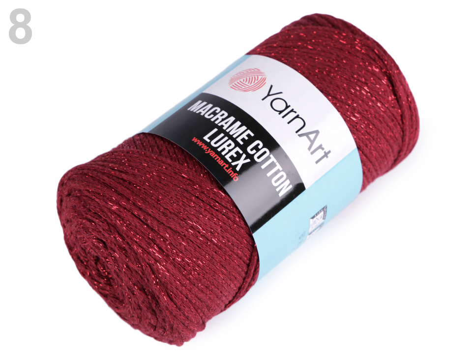 Pletacia priadza YarnArt Macrame Cotton lurex 250g