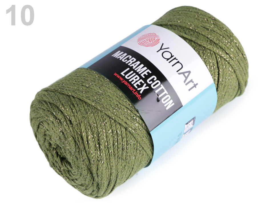 Pletacia priadza YarnArt Macrame Cotton lurex 250g
